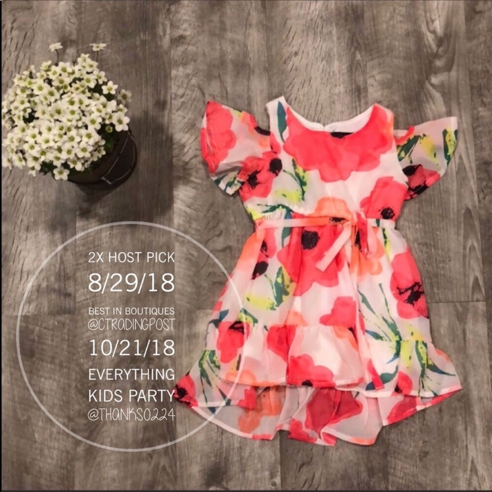 ‼️LAST 1‼️Gorgeous cold shoulder floral dress - Picture 2 of 5